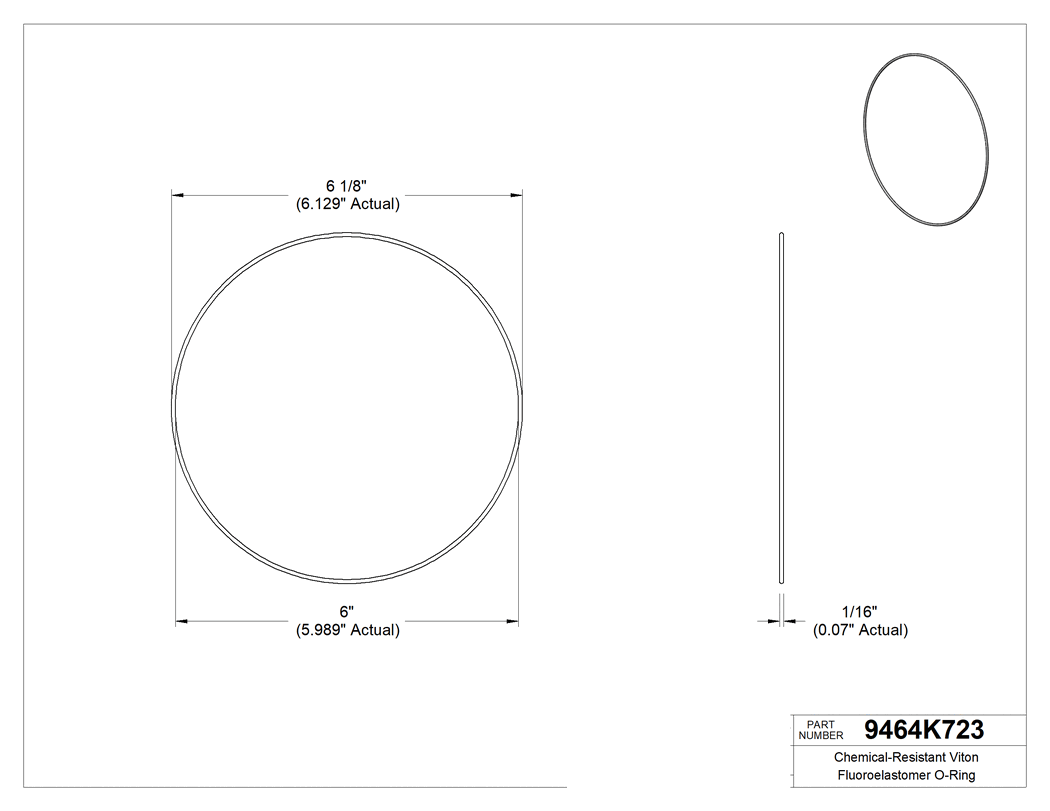 Technical drawing - 9464K723